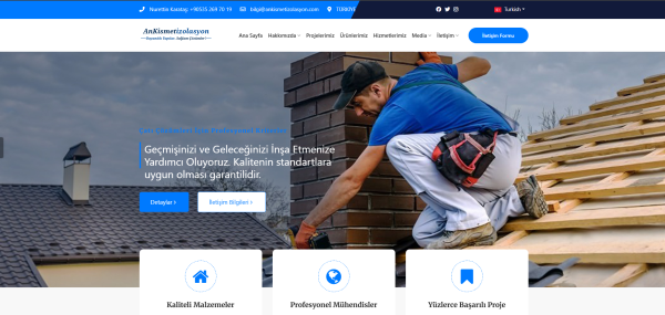 Çatı İzolasyon Firması Web Sitesi